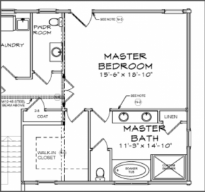 room size examples plan view
