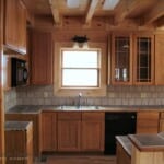 Kitchen Area in Log Home