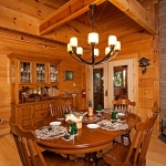 Log Home Dining Room