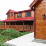 Log Home Front View