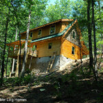 Rear of Log Home