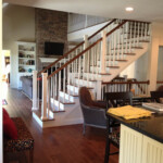 Stairs Between Kitchen Living Room