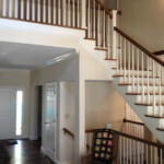 Stairs to loft and Upstairs