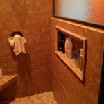 Custom Tile Shower Recess for Shampoo