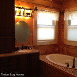 Log Home Bathroom