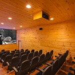 Log Home Theater Room