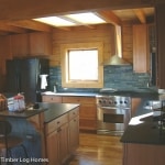 Watt Bar Log Home Kitchen