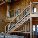 Watts Bar Log Home Staircase