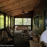 Back Deck with Porch Swing