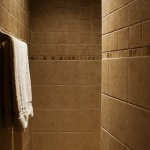 Customized Shower in Log Cabin