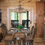 Dining Area in Log Home