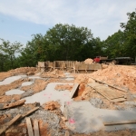 Footers Poured Framing For Basement Wall