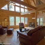 Great Room in Log Cabin