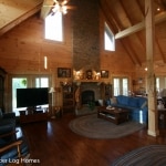Great Room with Heavy Timber