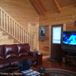 Great Room Stairs Timbers