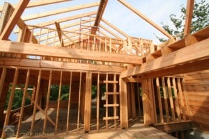 Interior Framing Log Home
