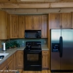 Kitchen Area in Log Cabin
