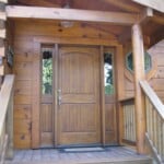 Log Home Front Door
