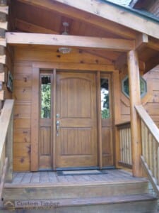 Log Home Front Door