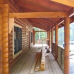 Log Home Deck