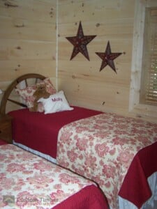 Log Home Guest Bedroom