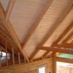Log Home Valley Rafters and Collars