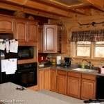 Kitchen in Log Home