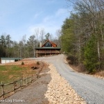 Distant view of Log Home