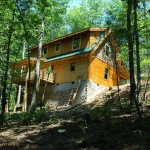 Rear of Log Home