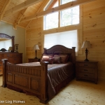 Second Floor Bedroom in Log Home