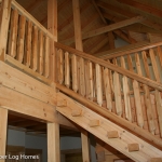 Staircase in Log Cabin