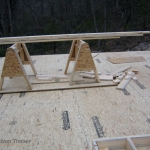 Subfloor and Saw Horses