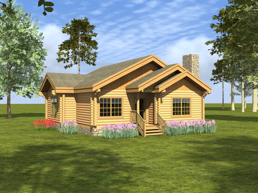 Southern Comfort Timber Frame Model - Custom Timber Log Homes