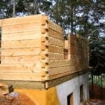 Hand Hewn Dovetail Corner