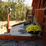 Hand Hewn Logs Pretty Landscaping