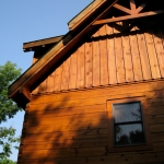 Side View Log Home