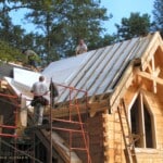 Insulation Panels on Log Home Roof