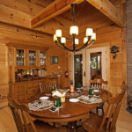 Log Home Dining Area
