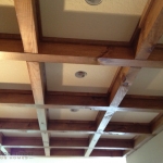 Coffered Ceiling with Can Lights