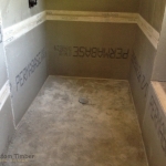 Custom Shower under Construction