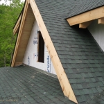 Gable End Shingles and Tyvek