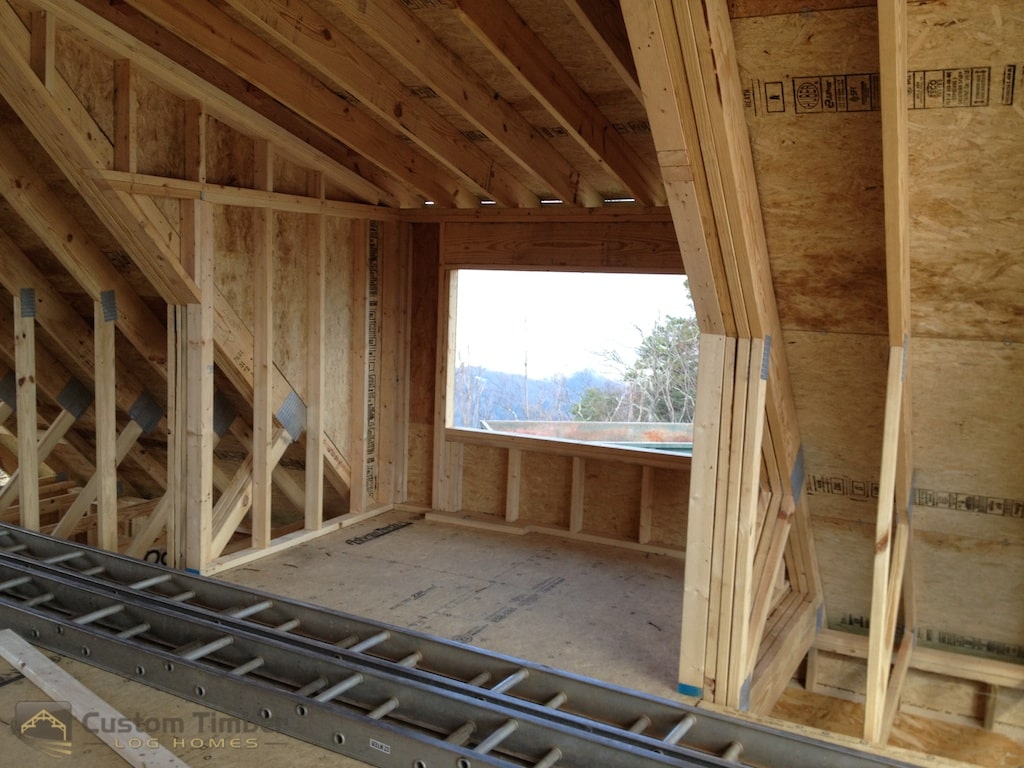 Bradshaw Interior Framing - Custom Timber Log Homes