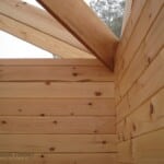 LVL on Log Wall