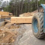Log Delivery With Large Forklift