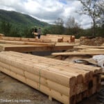 Logs Being Placed for Install