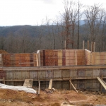 Poured Basement Walls With View