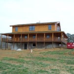 Rear of King Log Home