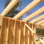 Shed Dormer Walls and Rafters