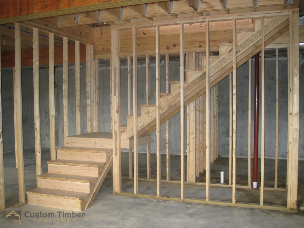 Stairs and Landing in Basement