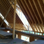 Trusses and Decking On Timber Frame
